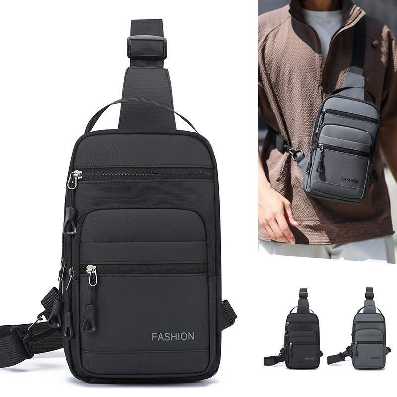 Cycling Commute Bag - Мужская нагрудная сумка из водоотталкивающего оксфорда